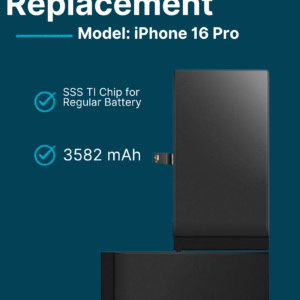 Battery Replacement for iPhone 16 Pro 3582mAh